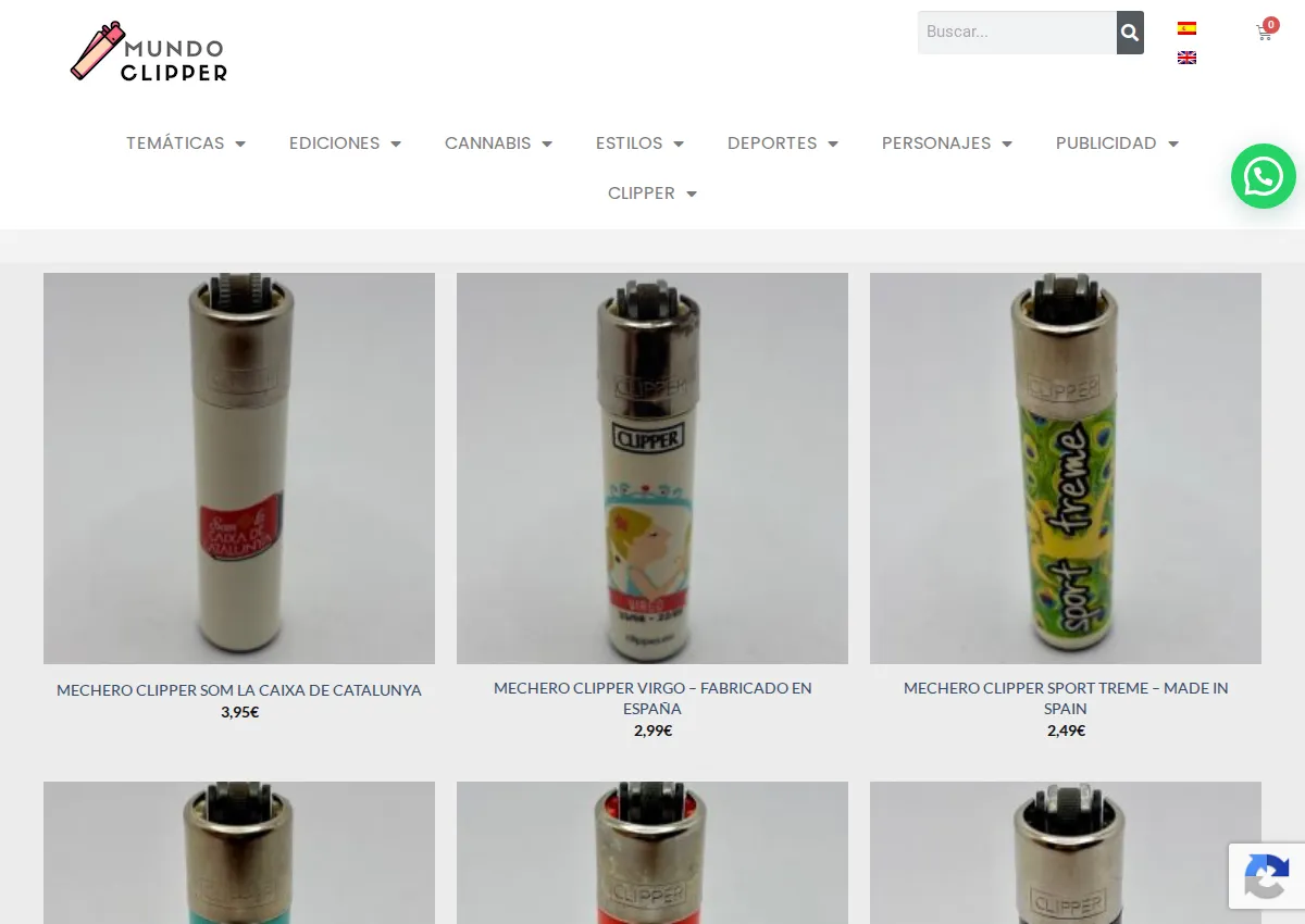 Store homepage