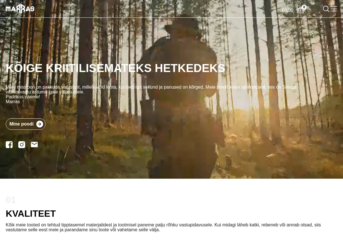 Store homepage