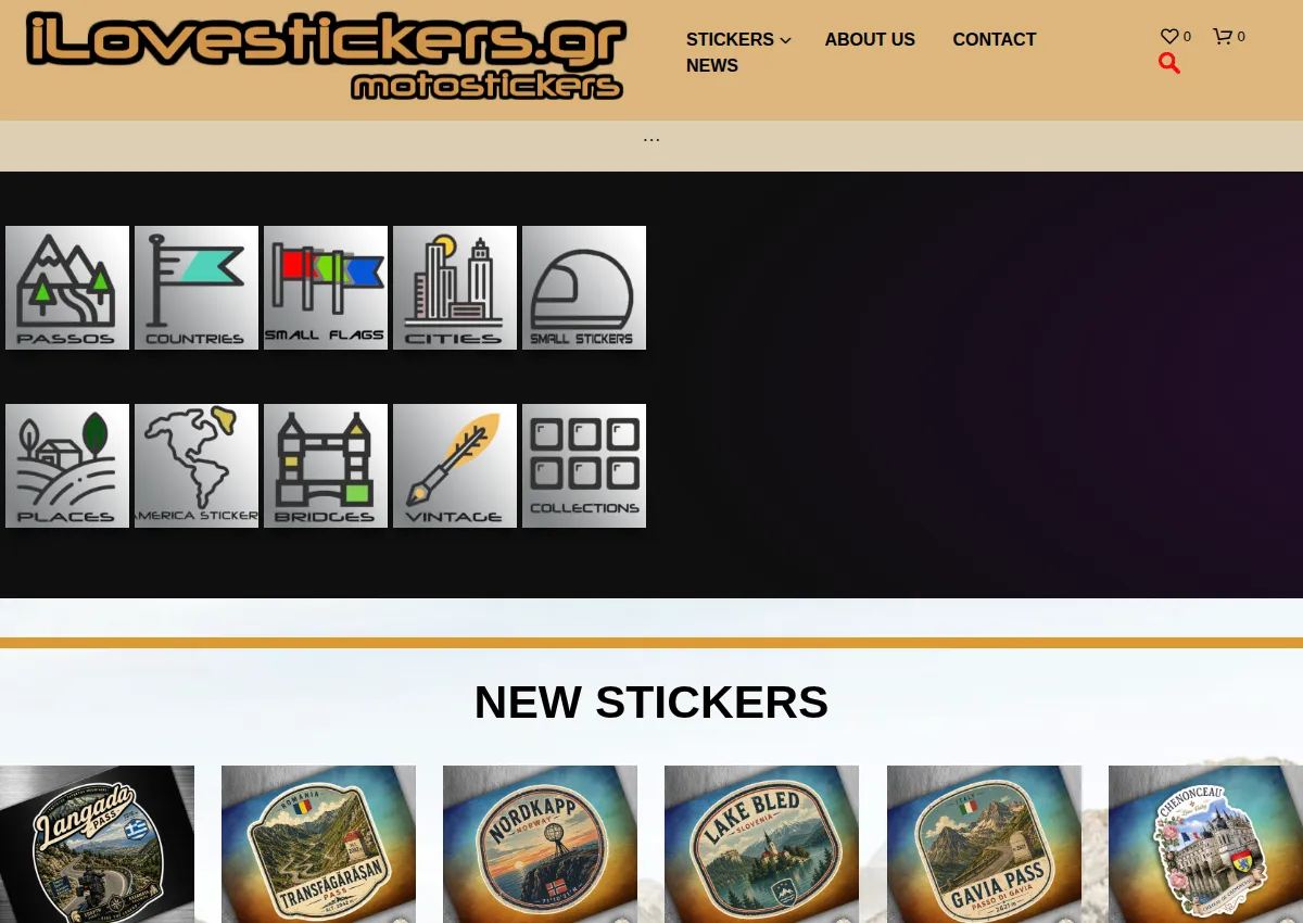 Store homepage