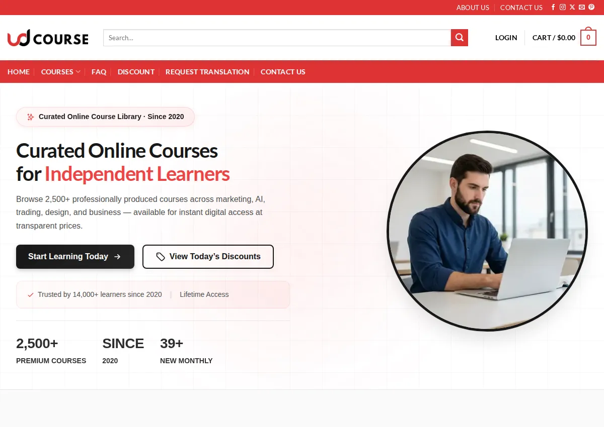 Store homepage