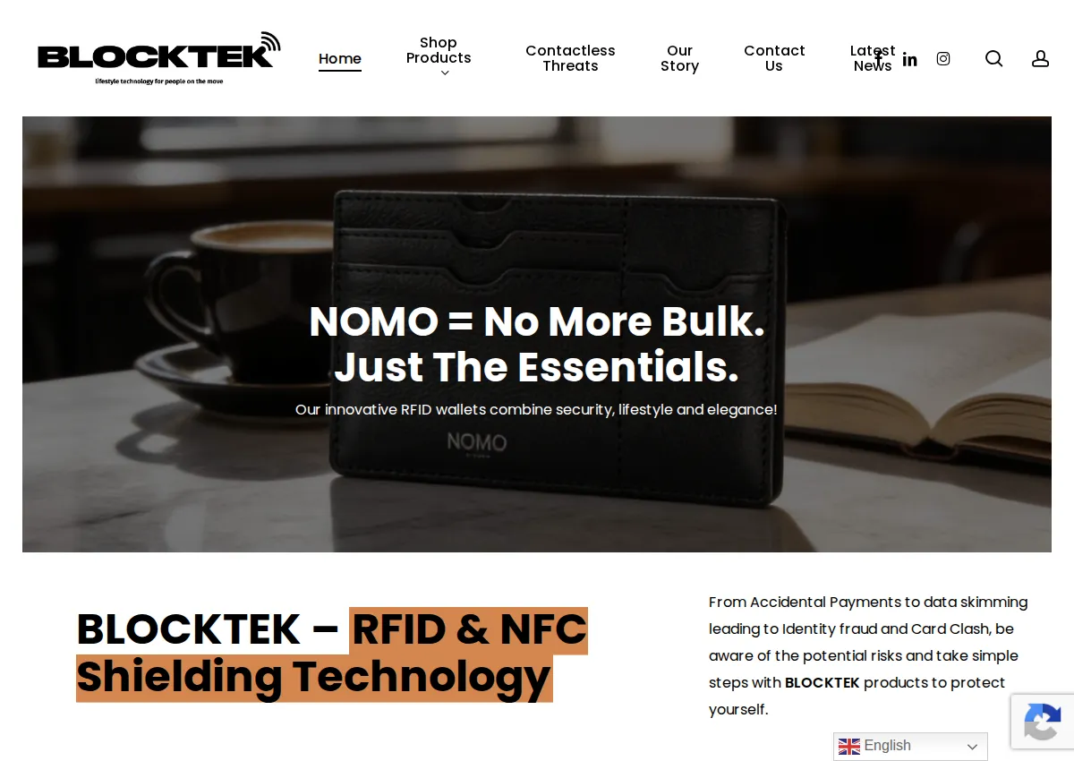Store homepage