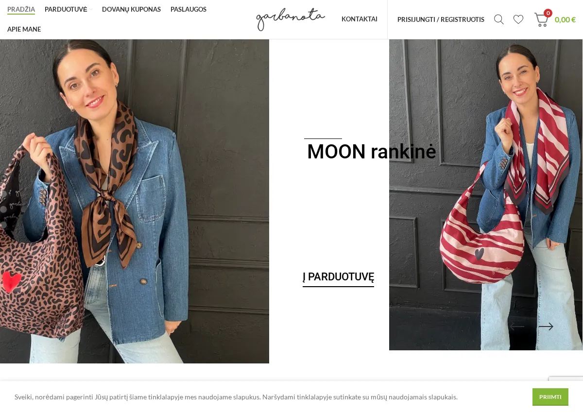 Store homepage