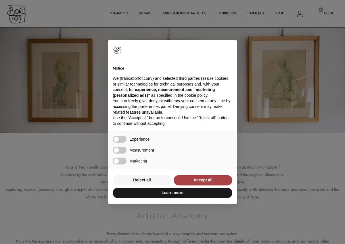 Store homepage