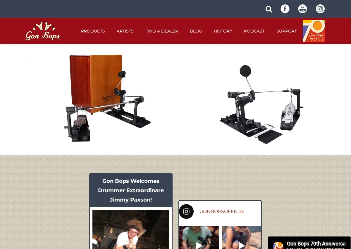 Store homepage