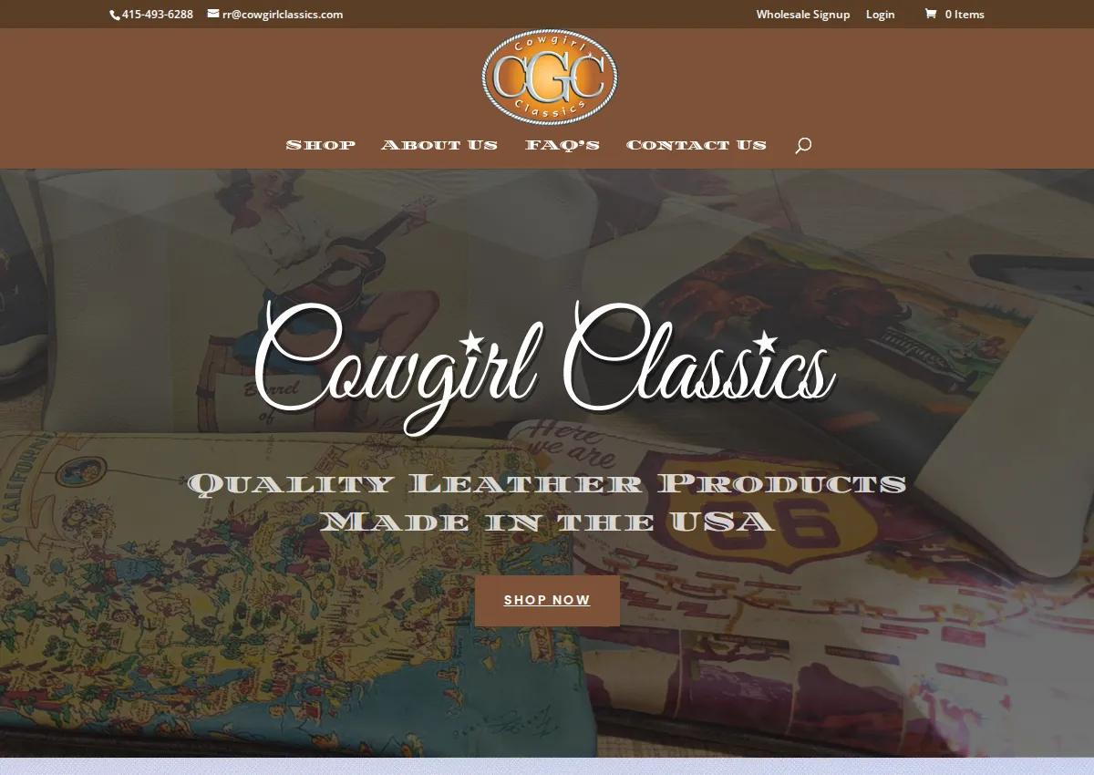 Store homepage