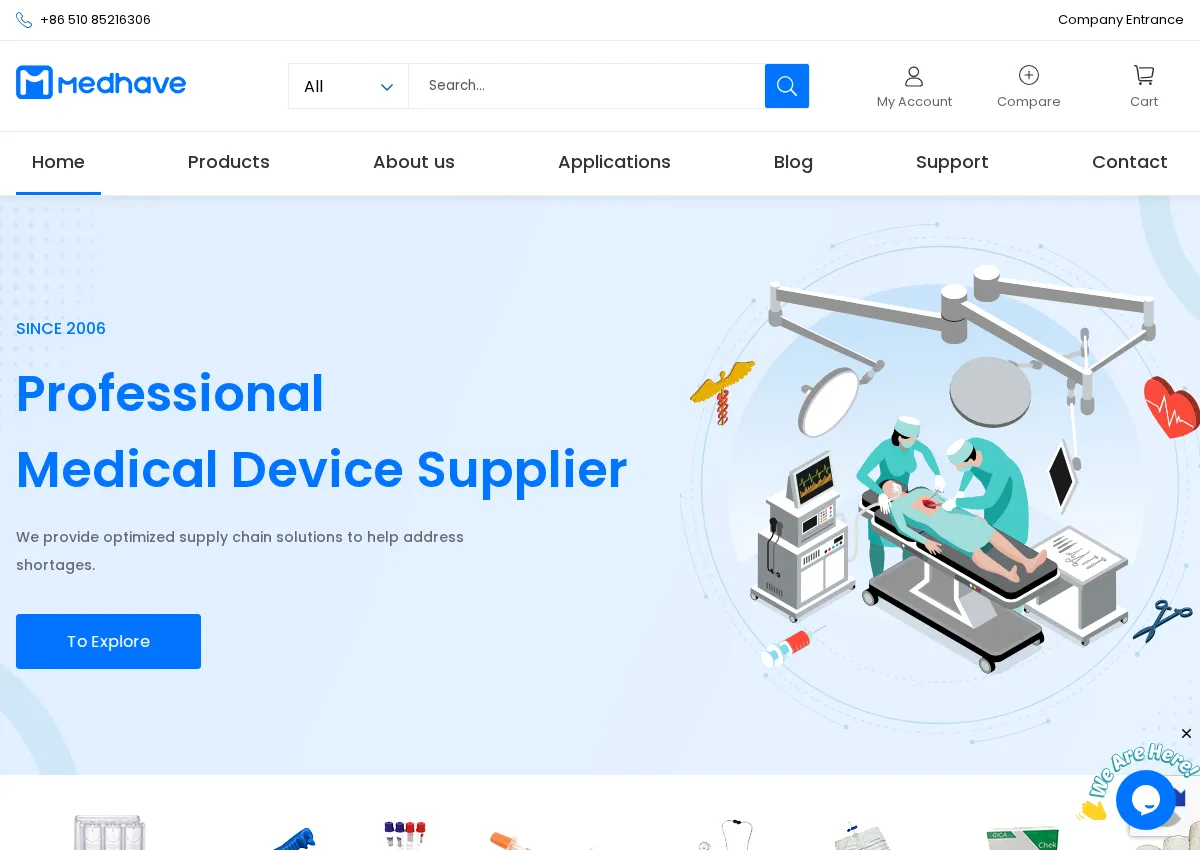 Store homepage