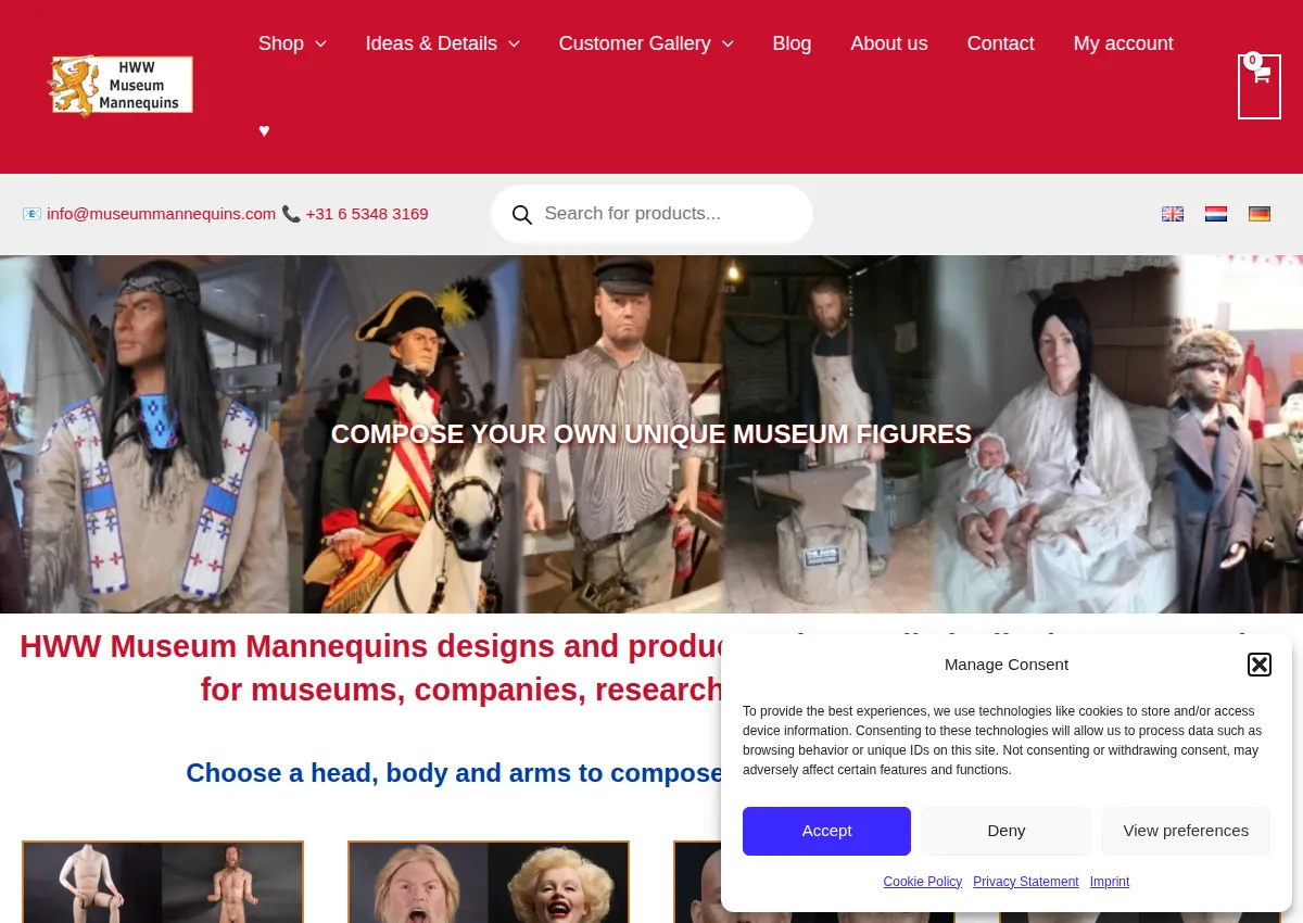 Store homepage