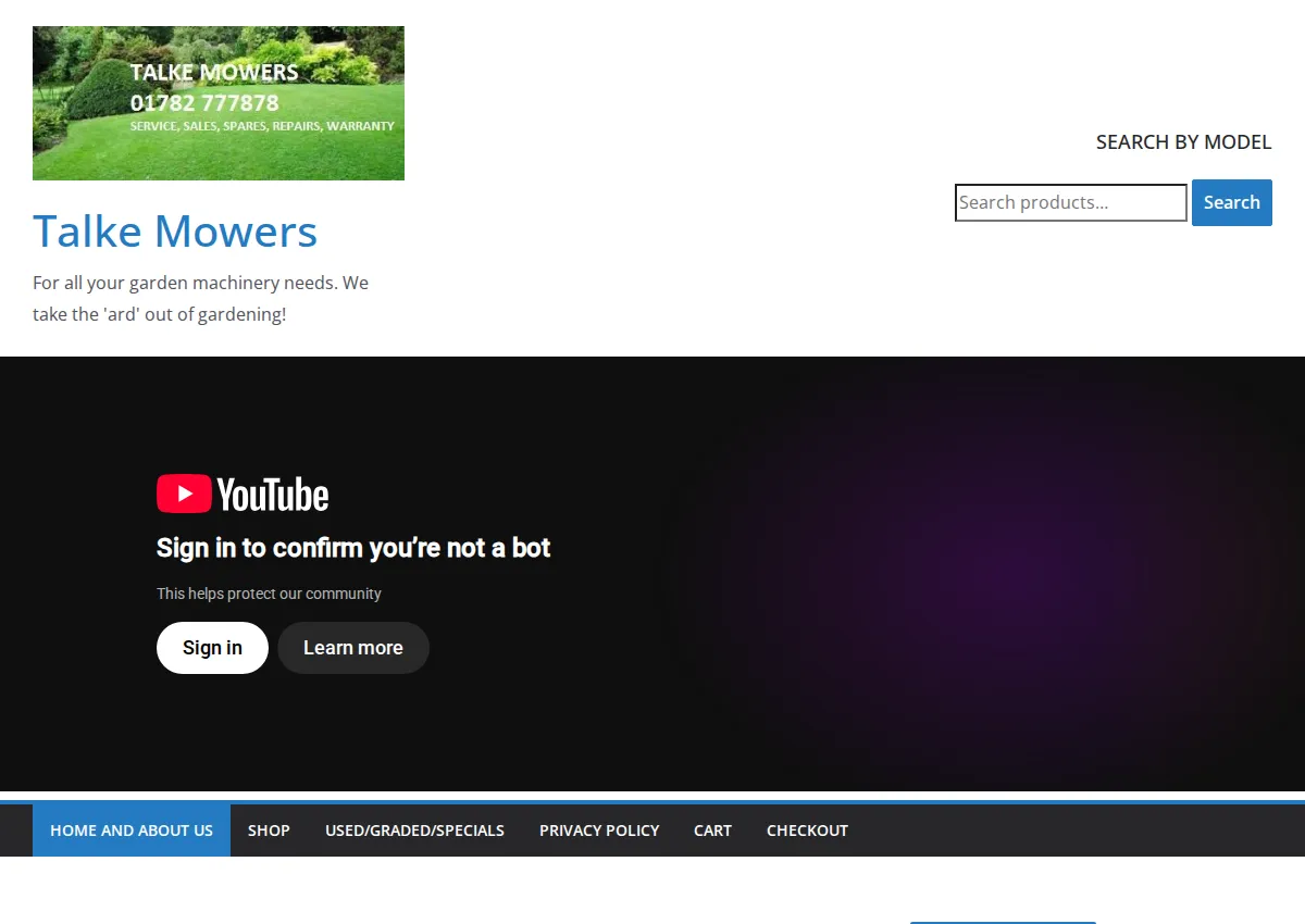 Store homepage