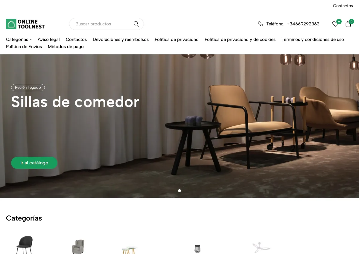 Store homepage