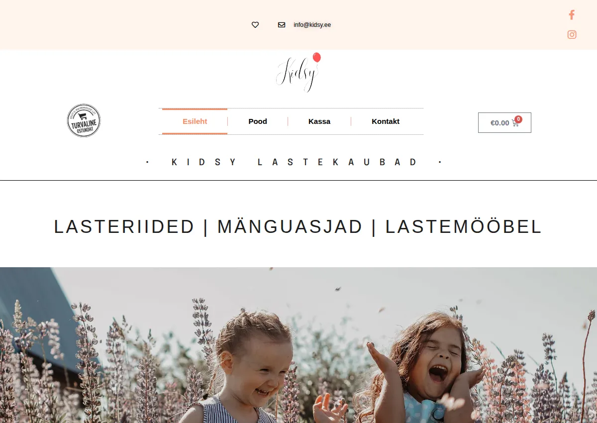Store homepage