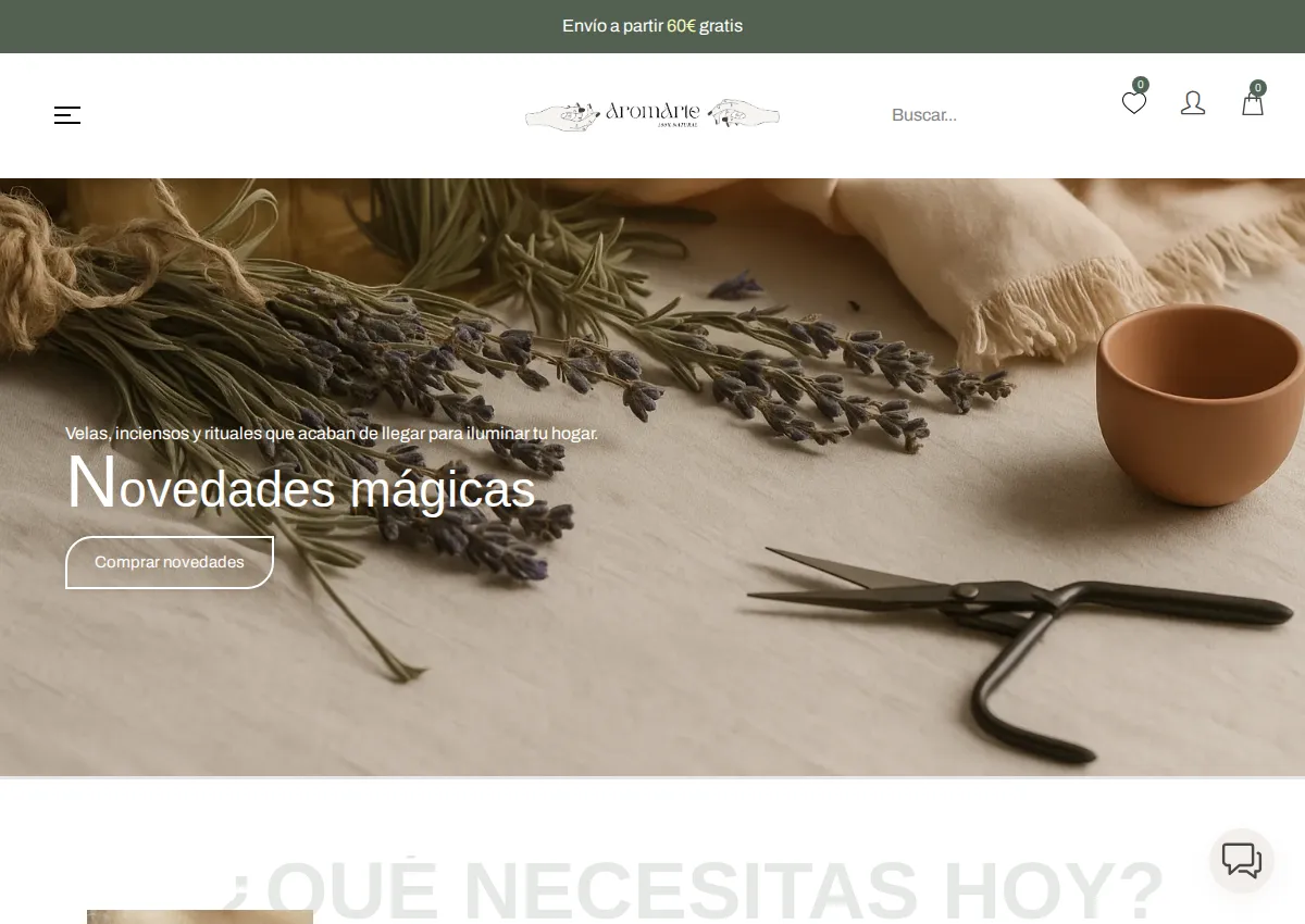 Store homepage