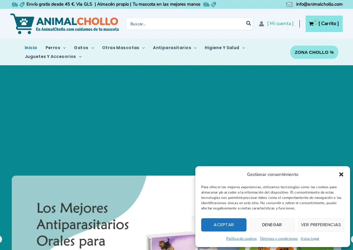 Store homepage
