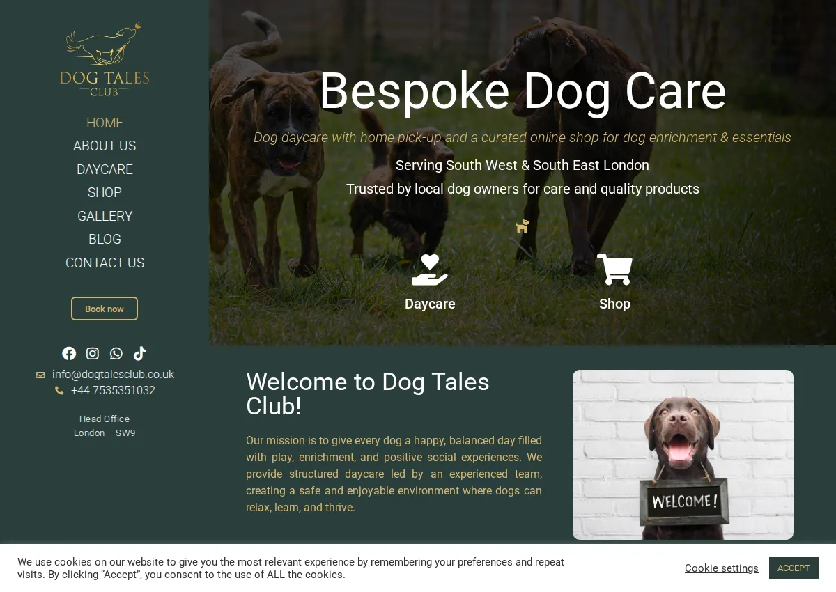 Store homepage