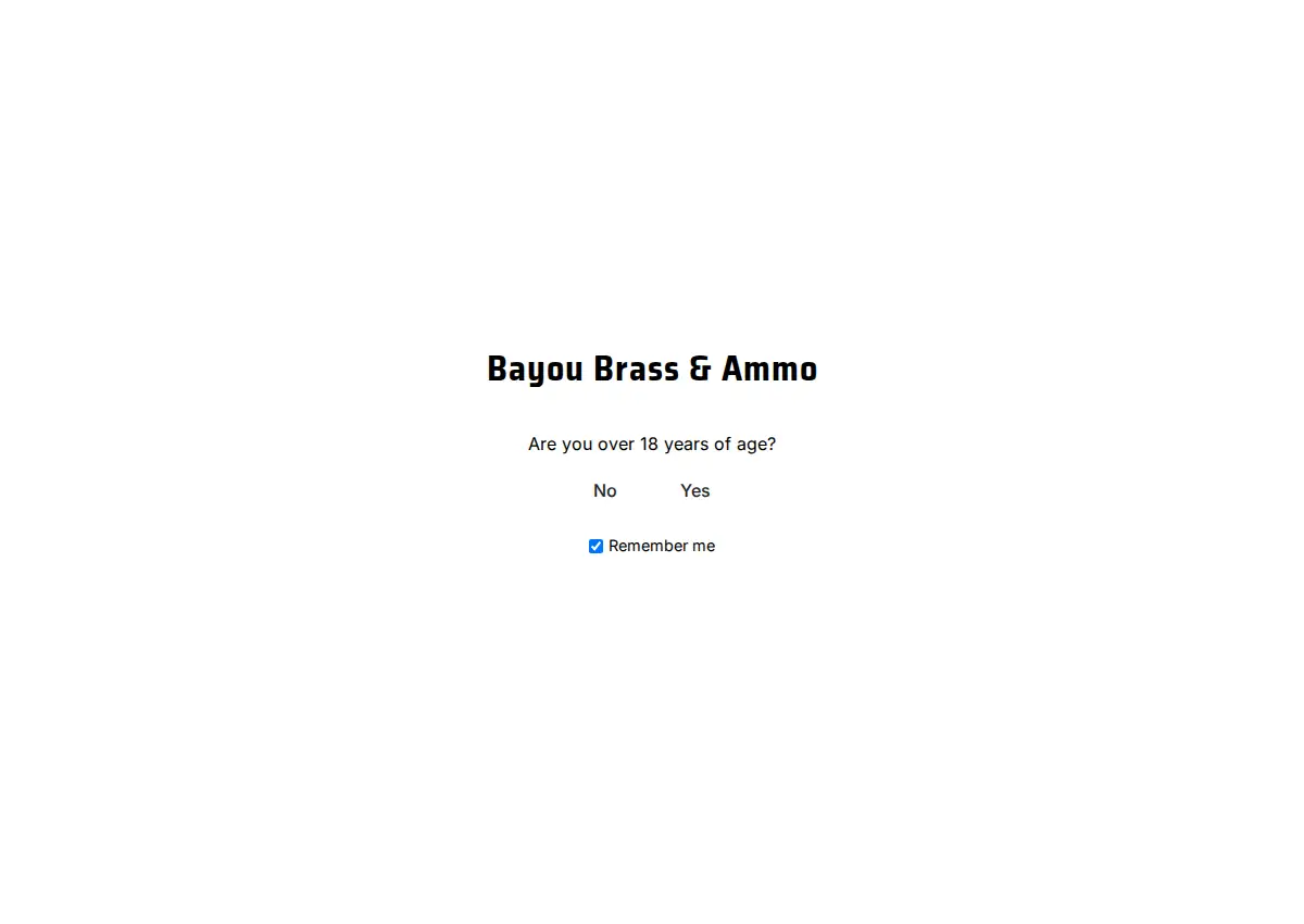 Store homepage