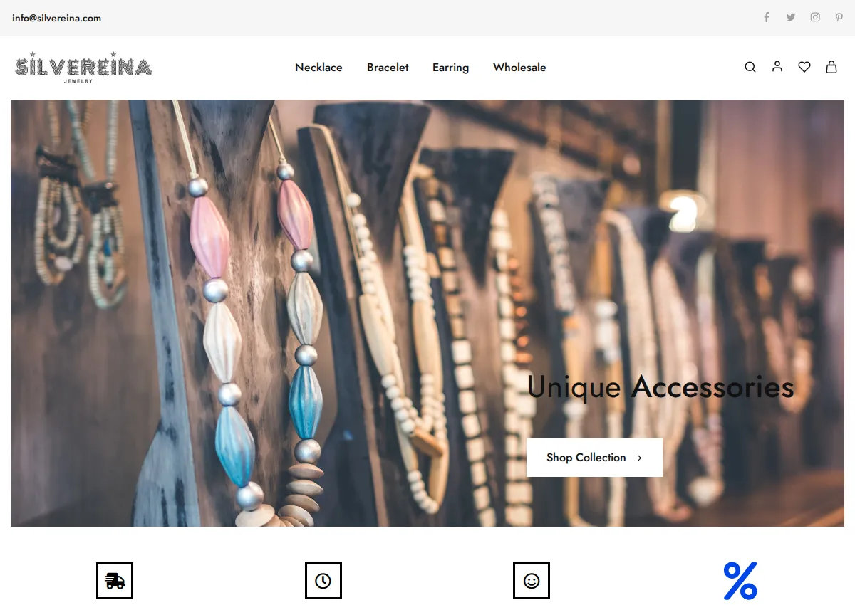 Store homepage
