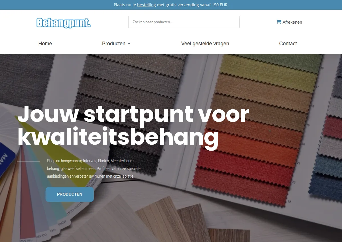 Store homepage