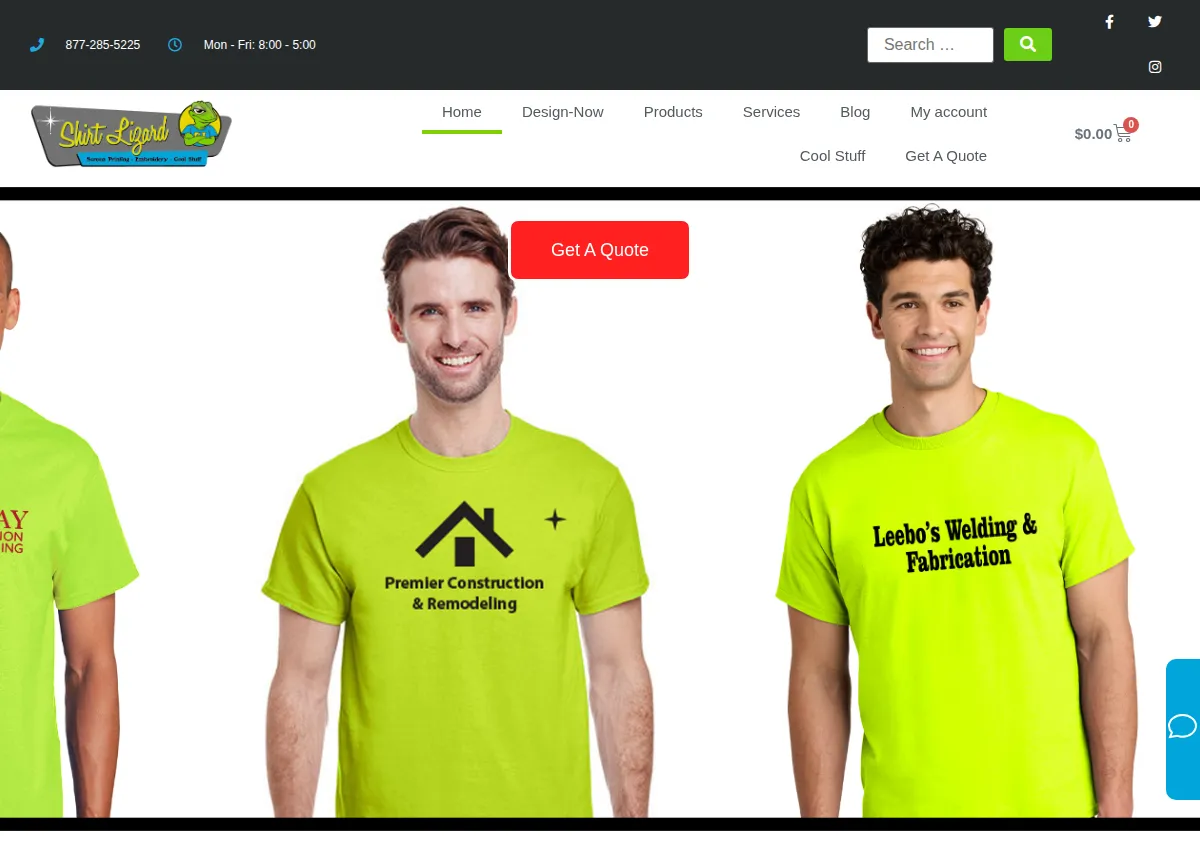 Store homepage