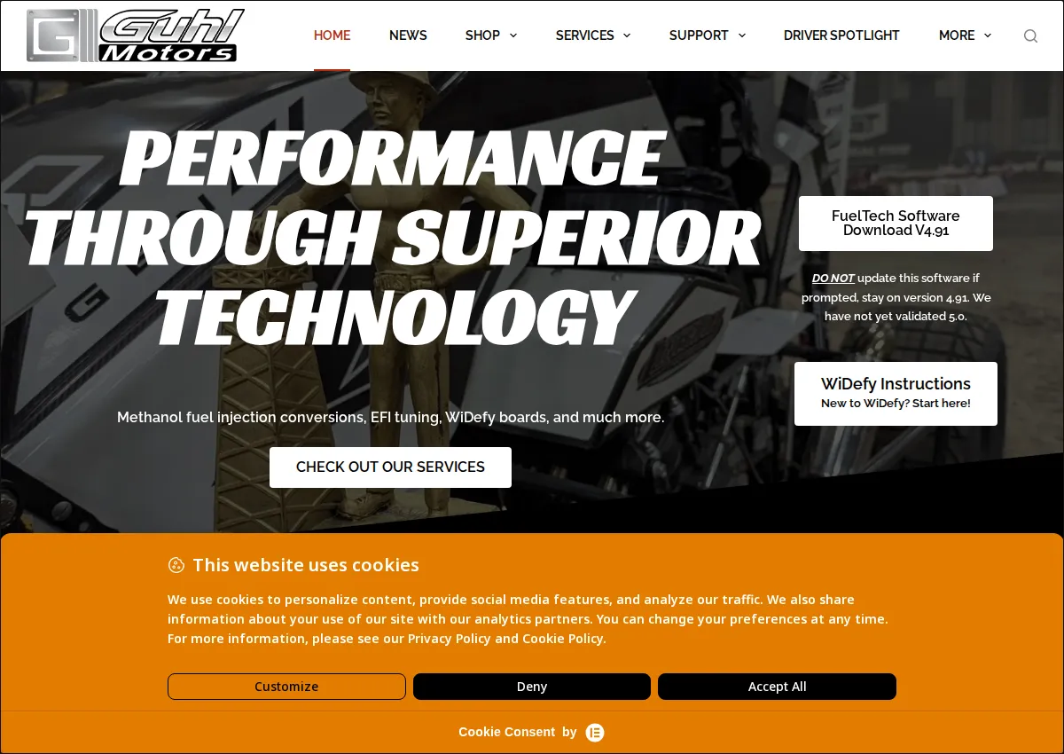 Store homepage