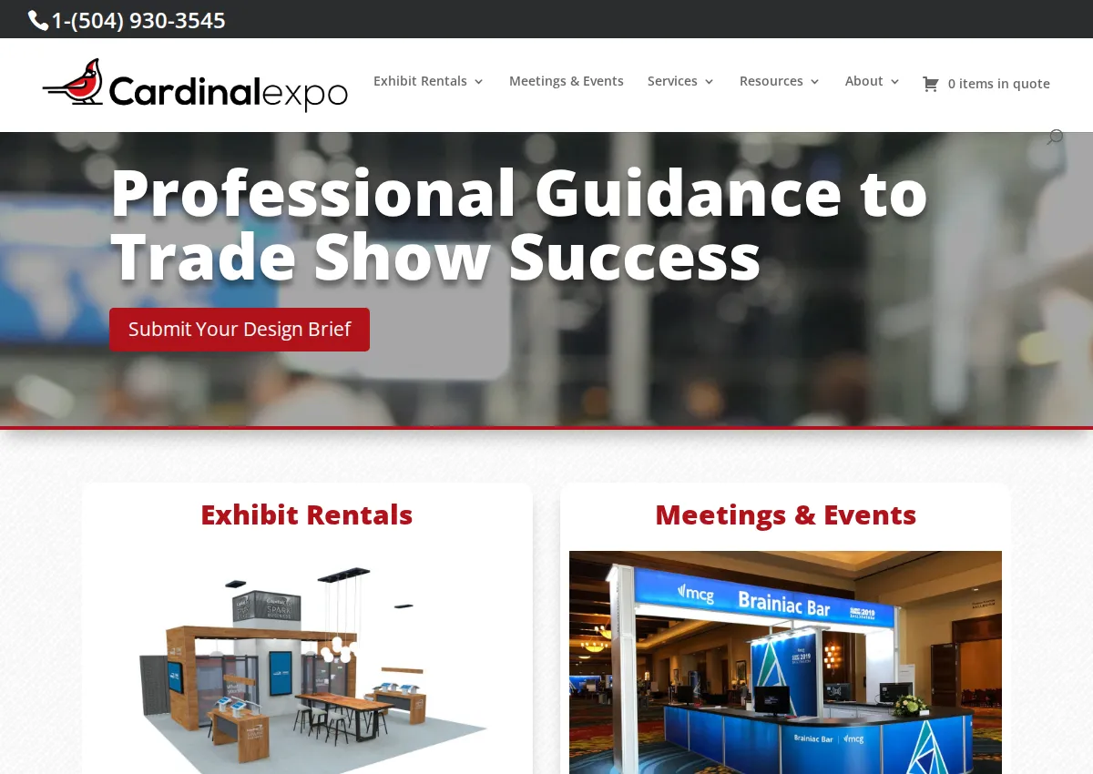 Store homepage