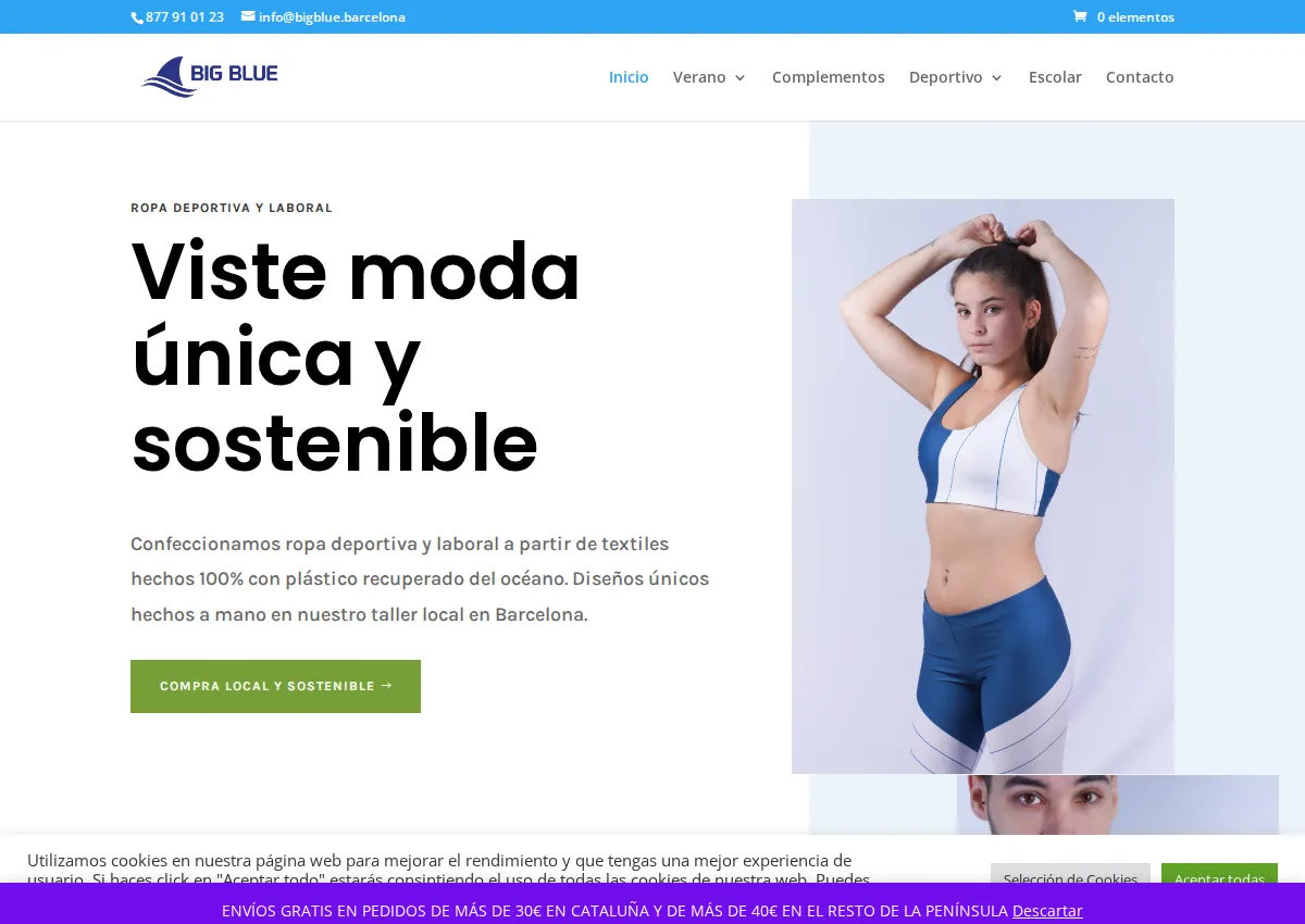 Store homepage