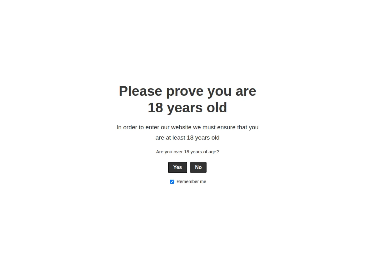 Store homepage