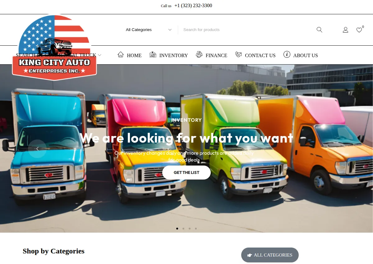 Store homepage