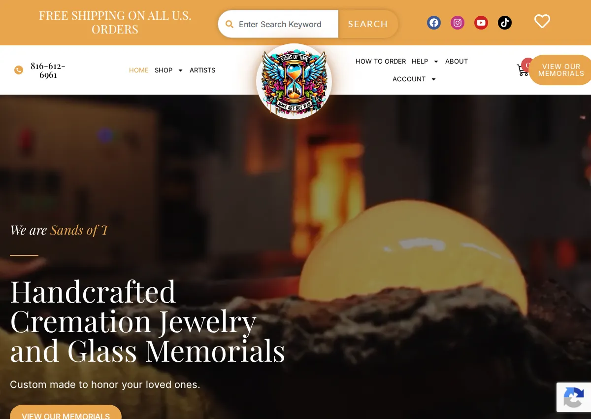 Store homepage