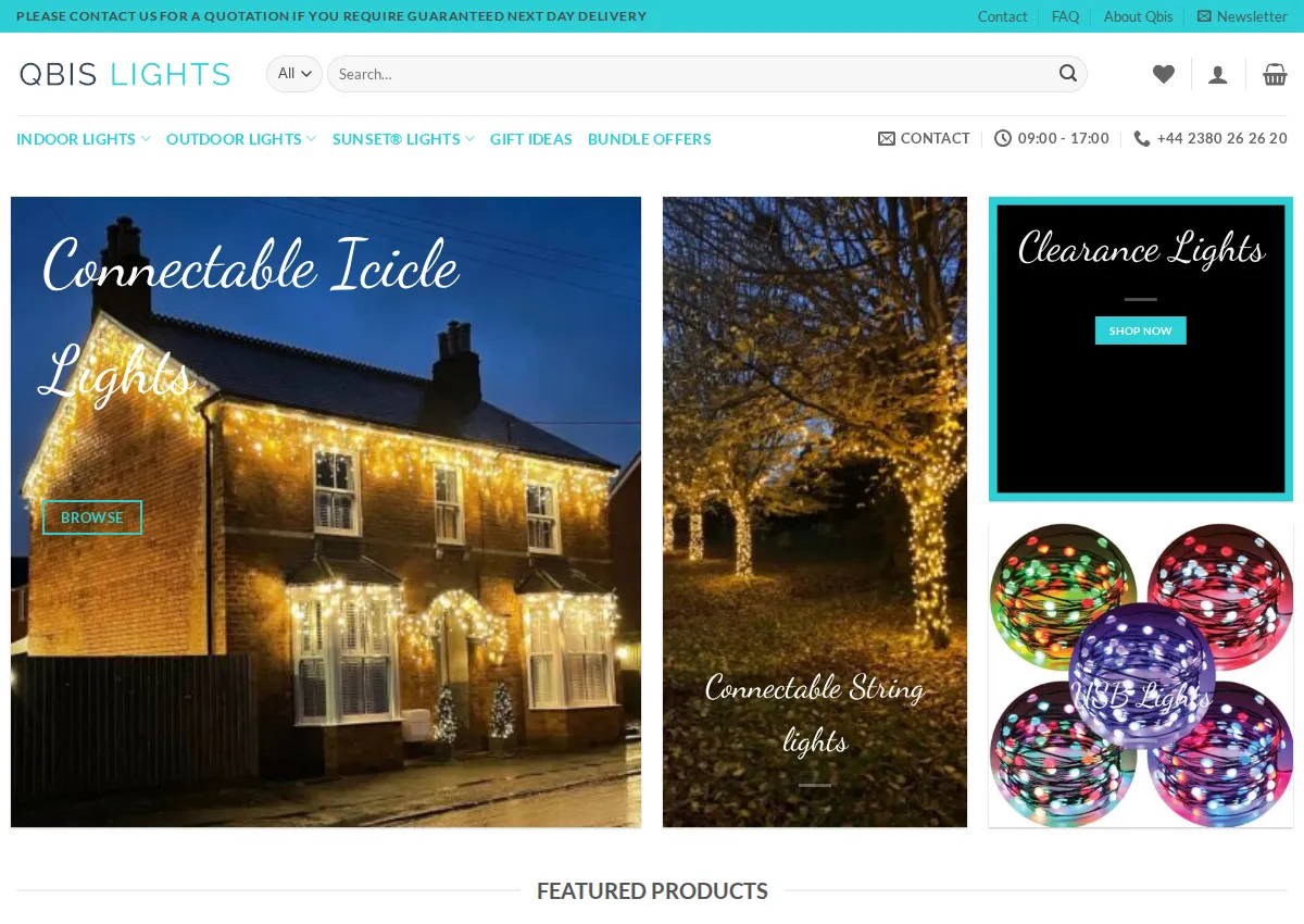 Store homepage