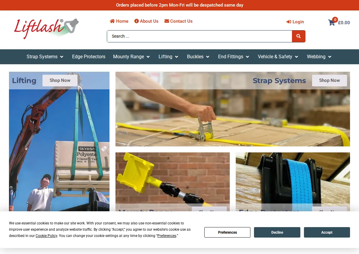 Store homepage