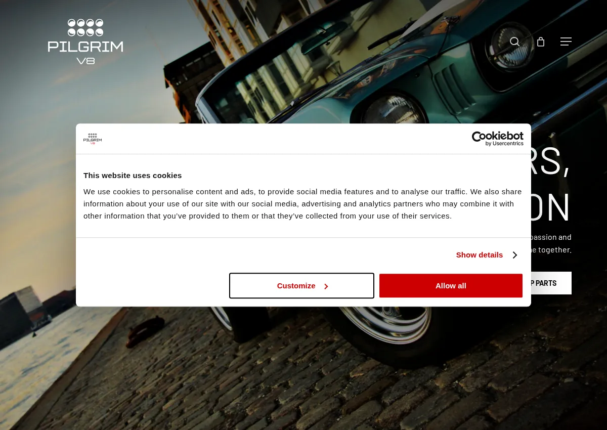 Store homepage