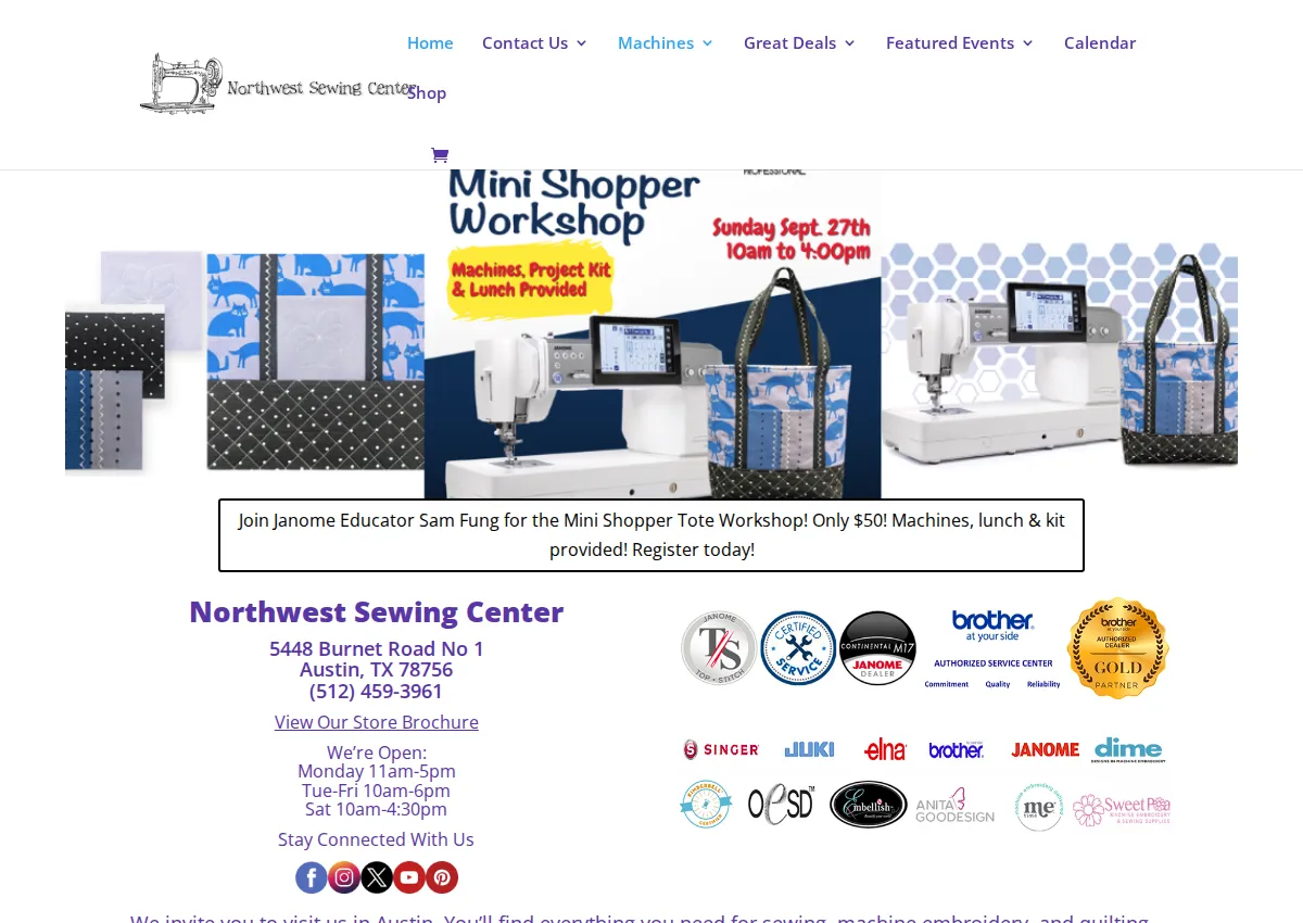 Store homepage