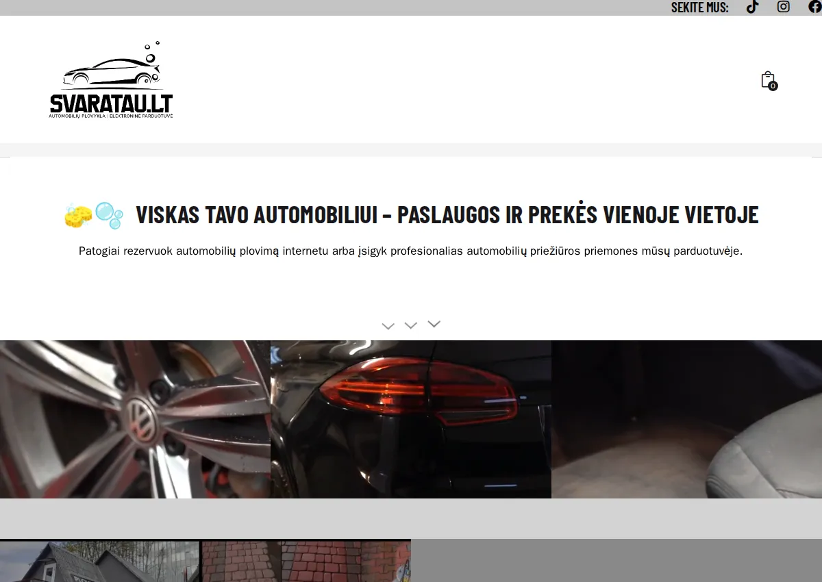 Store homepage
