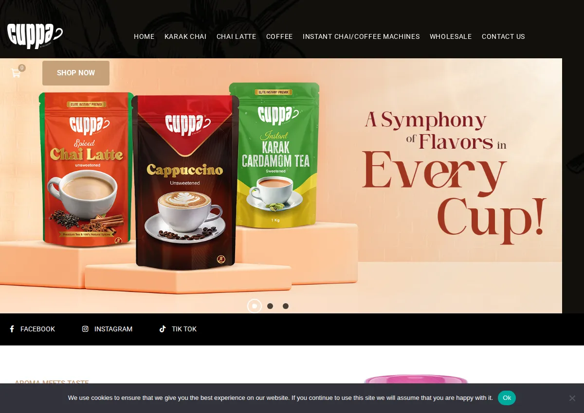 Store homepage