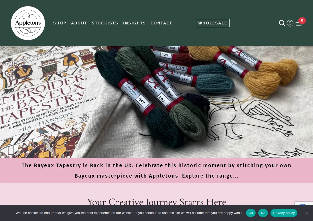 Store homepage