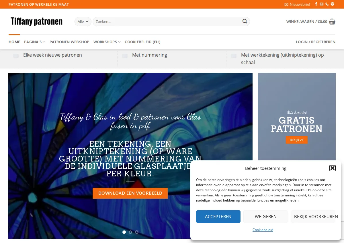 Store homepage