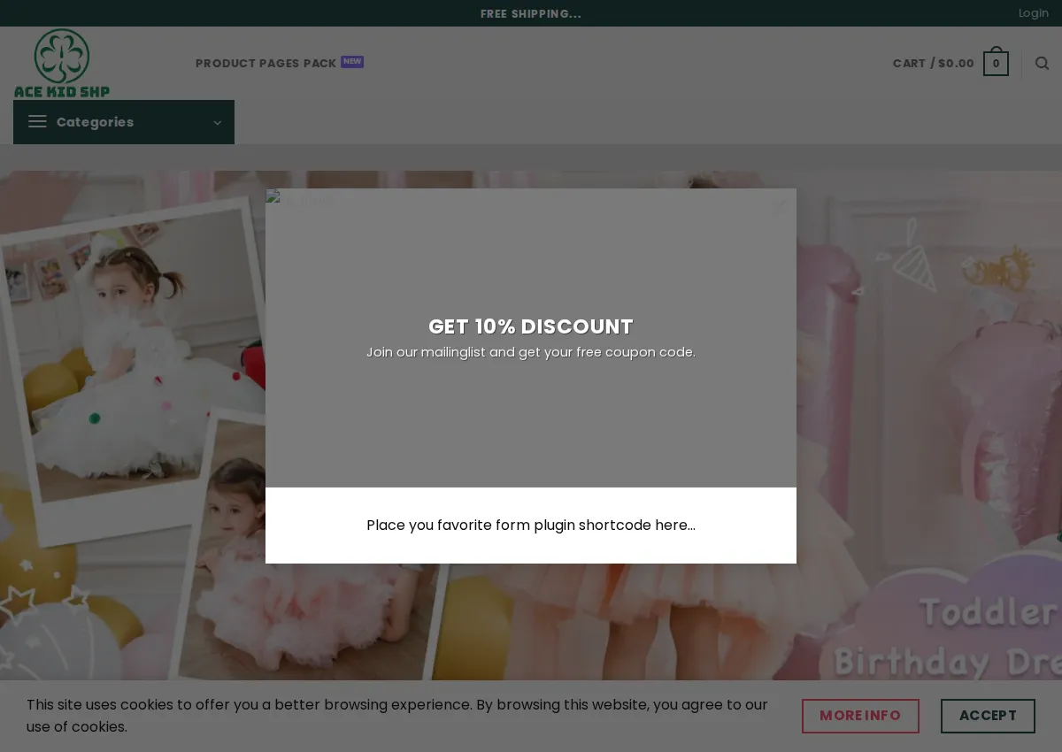 Store homepage