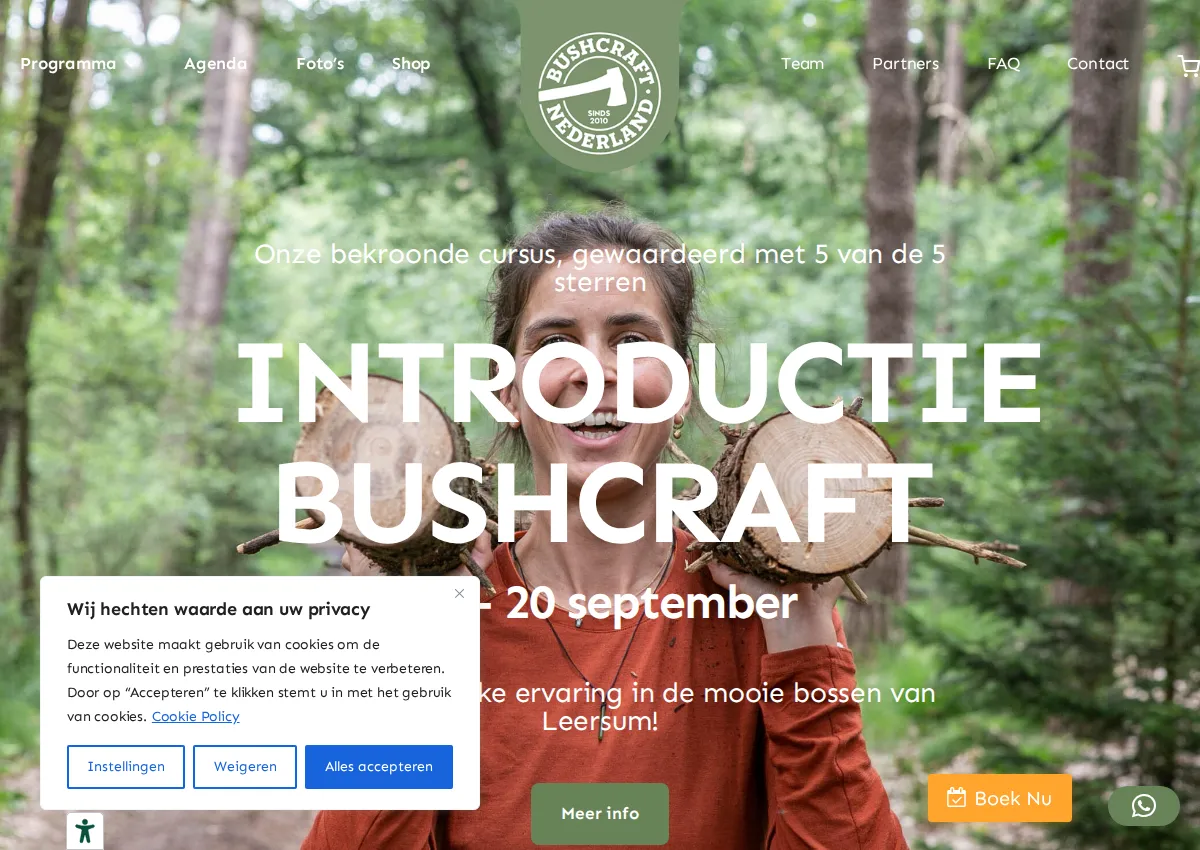 Store homepage