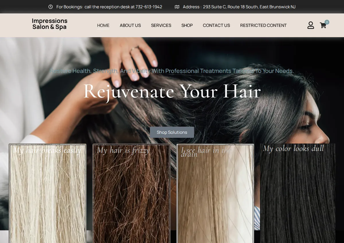 Store homepage