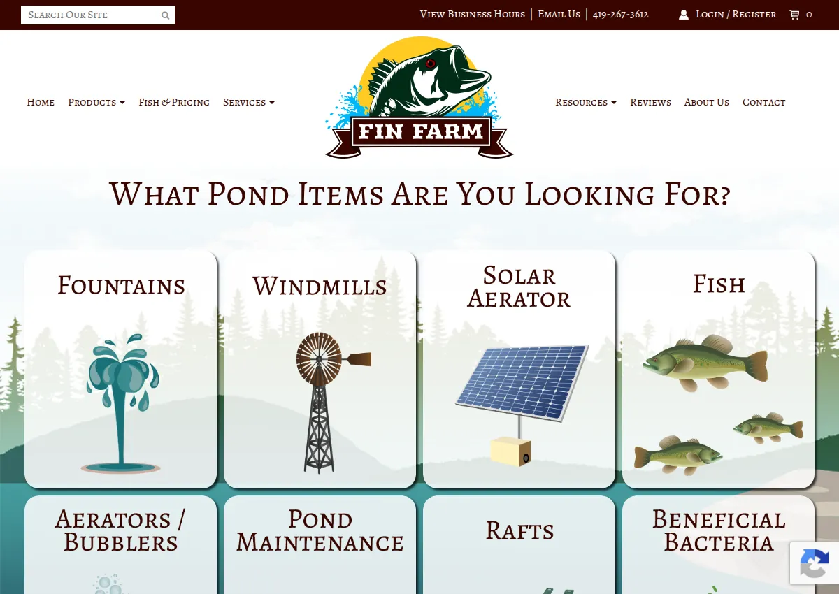 Store homepage