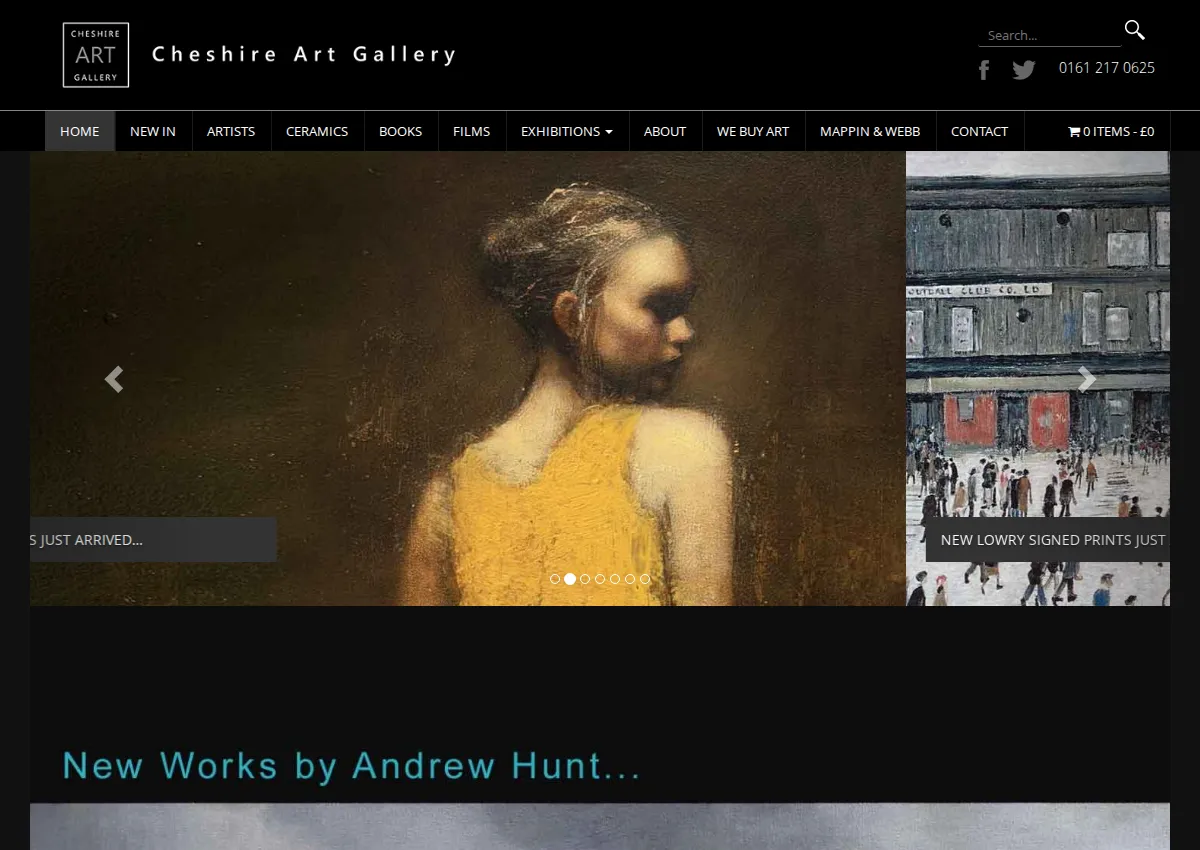 Store homepage
