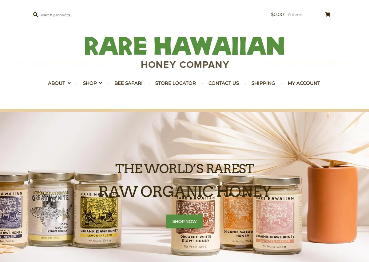 Store homepage