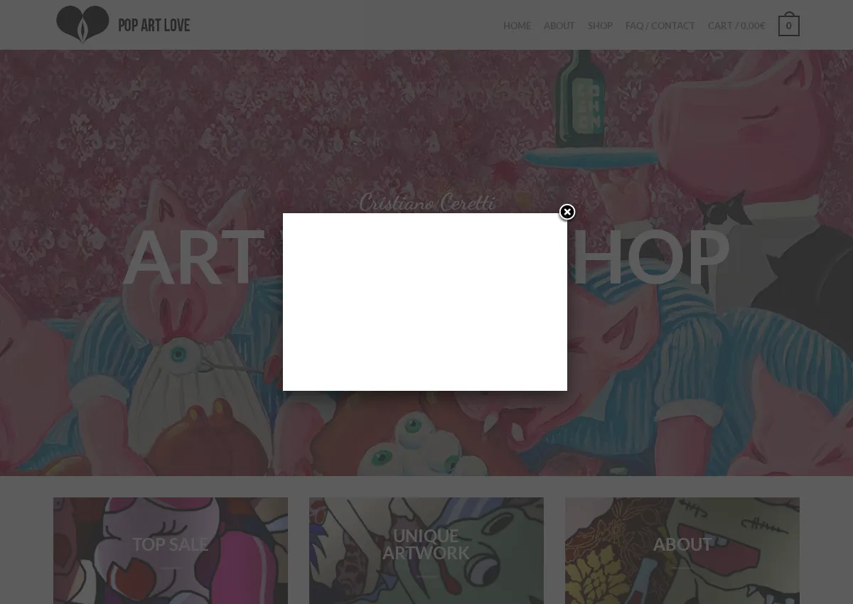Store homepage
