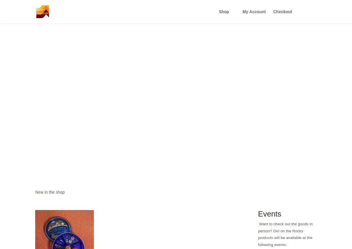 Store homepage