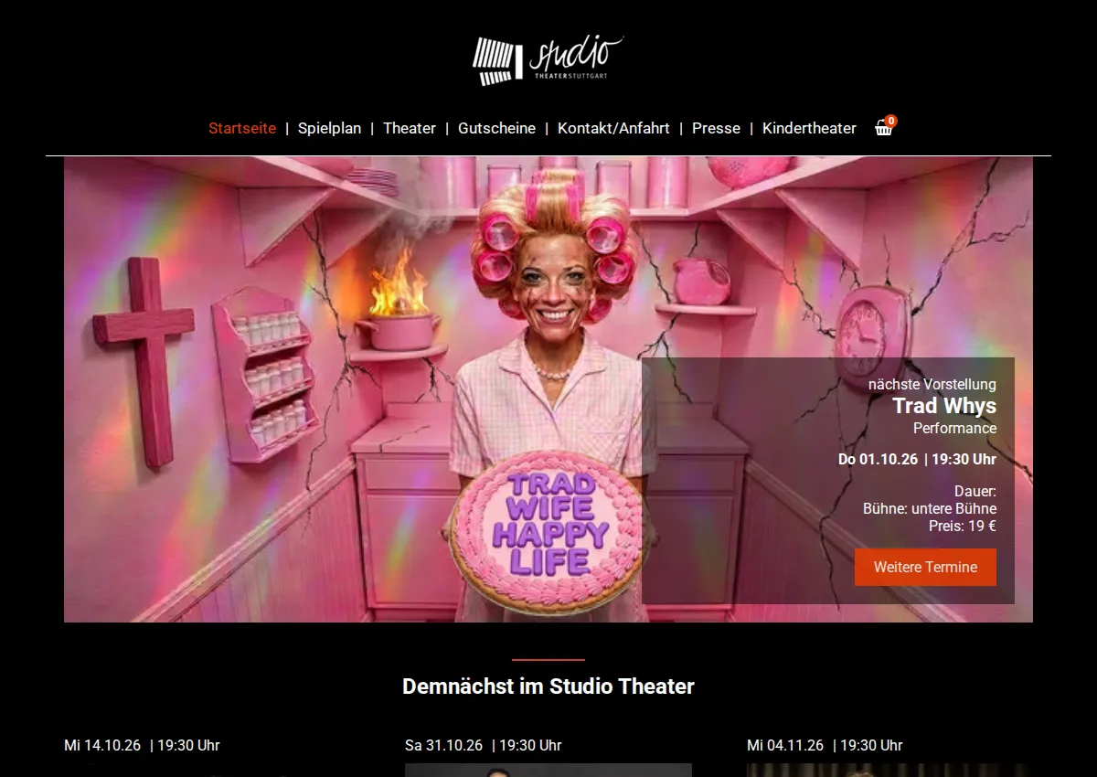 Store homepage