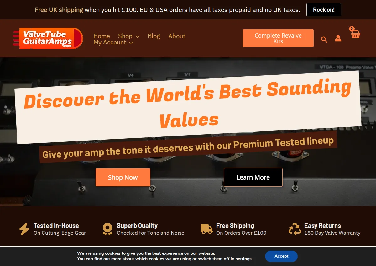Store homepage