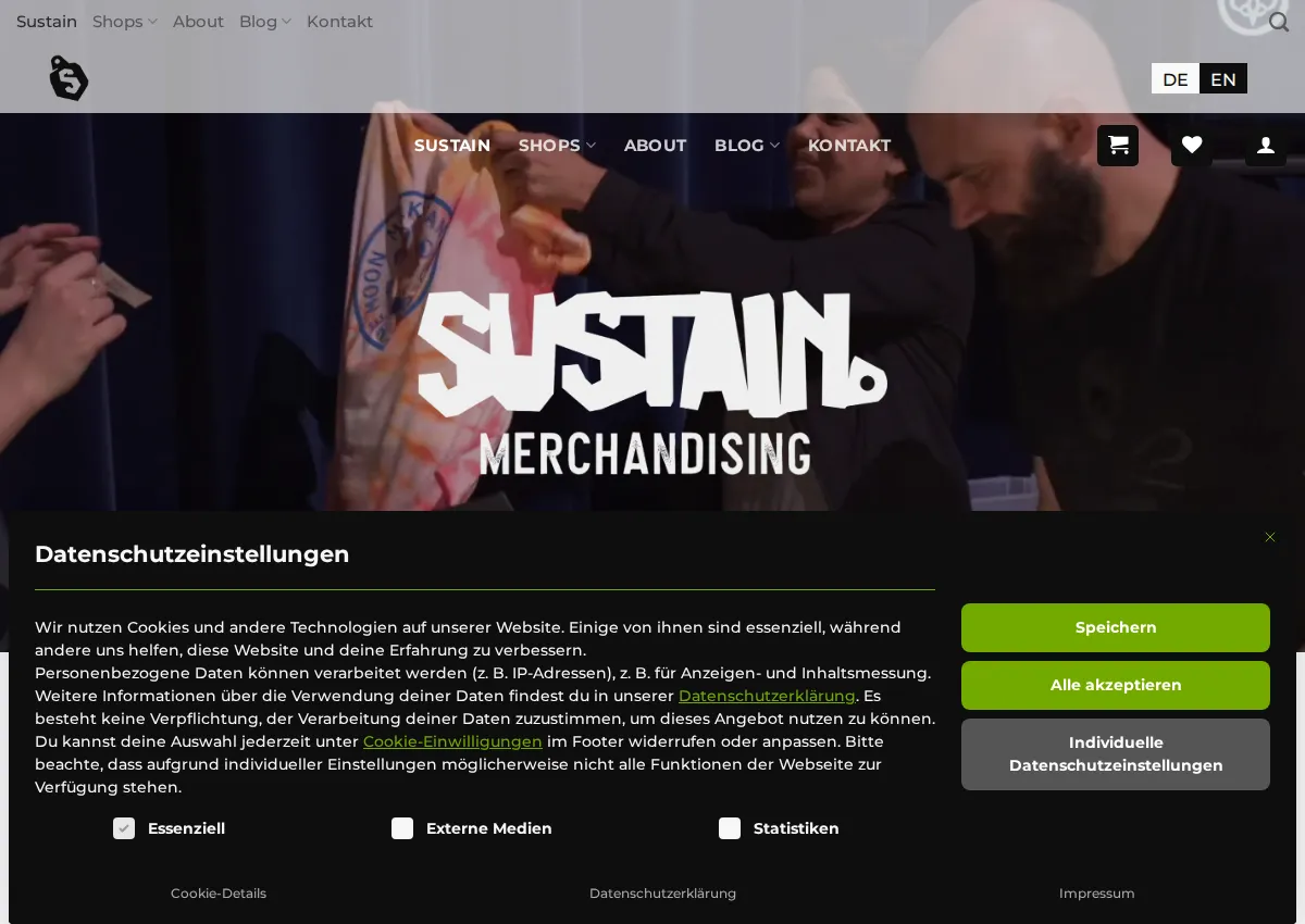 Store homepage