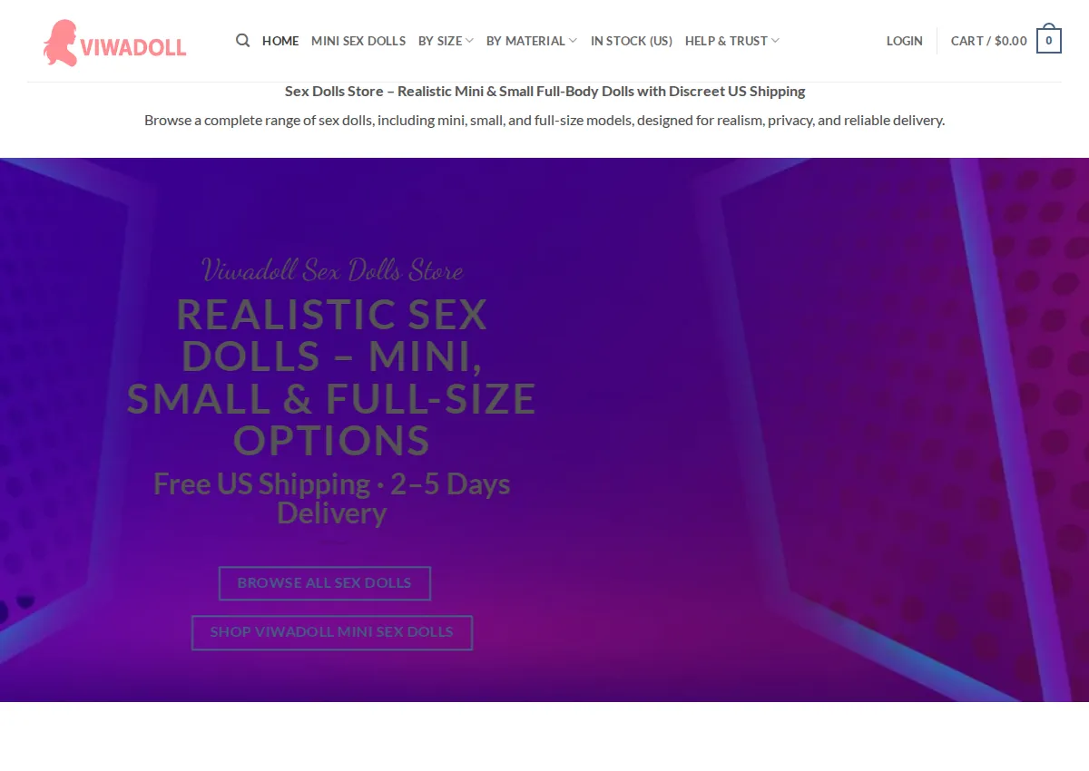 Store homepage
