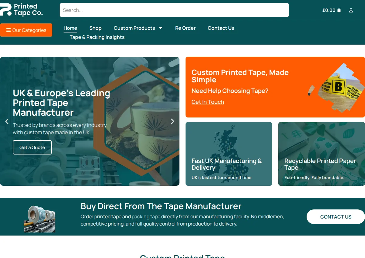 Store homepage