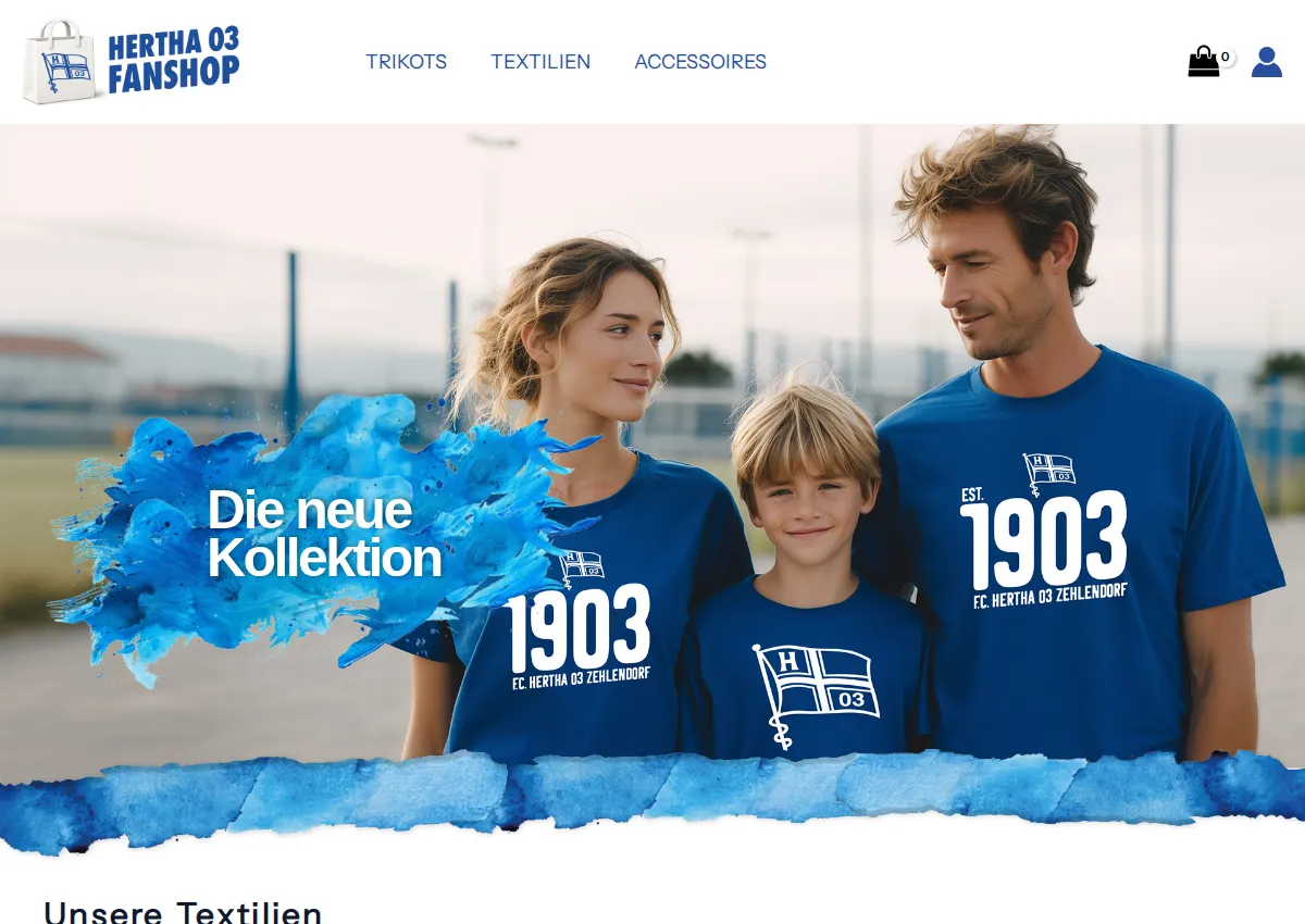 Store homepage