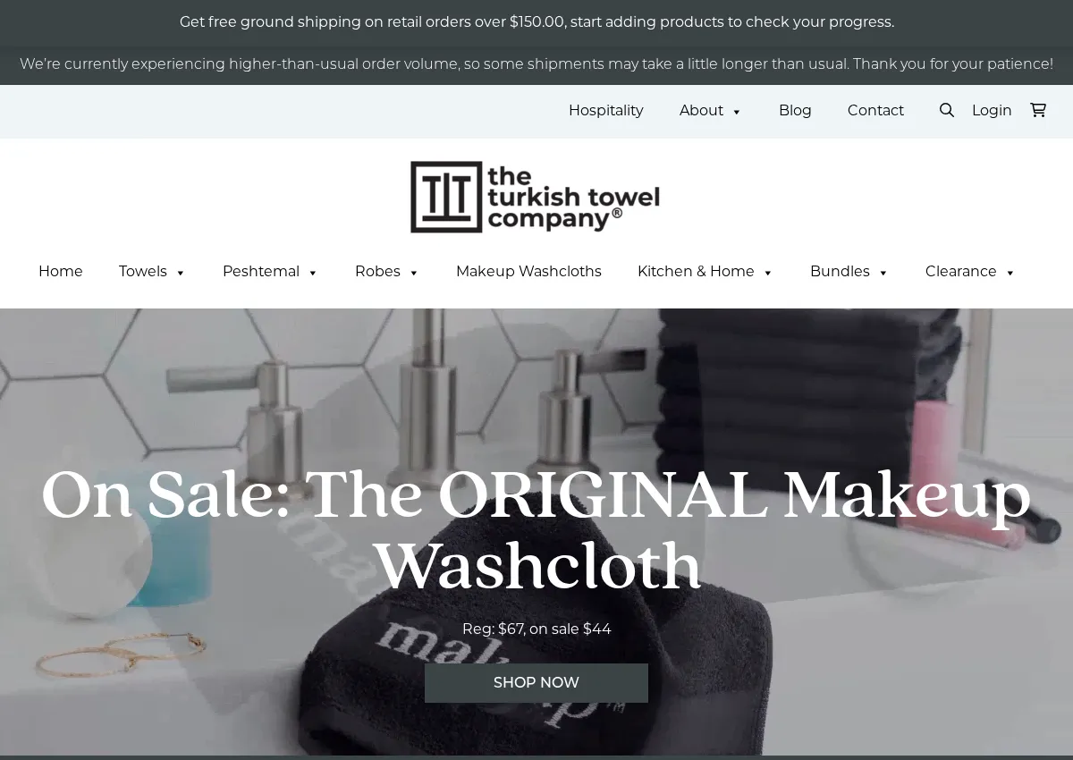 Store homepage